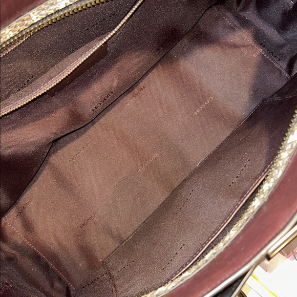 Coach Dreamer 36 Satchel is Color block with Snakeskin - Picture 13 of 17